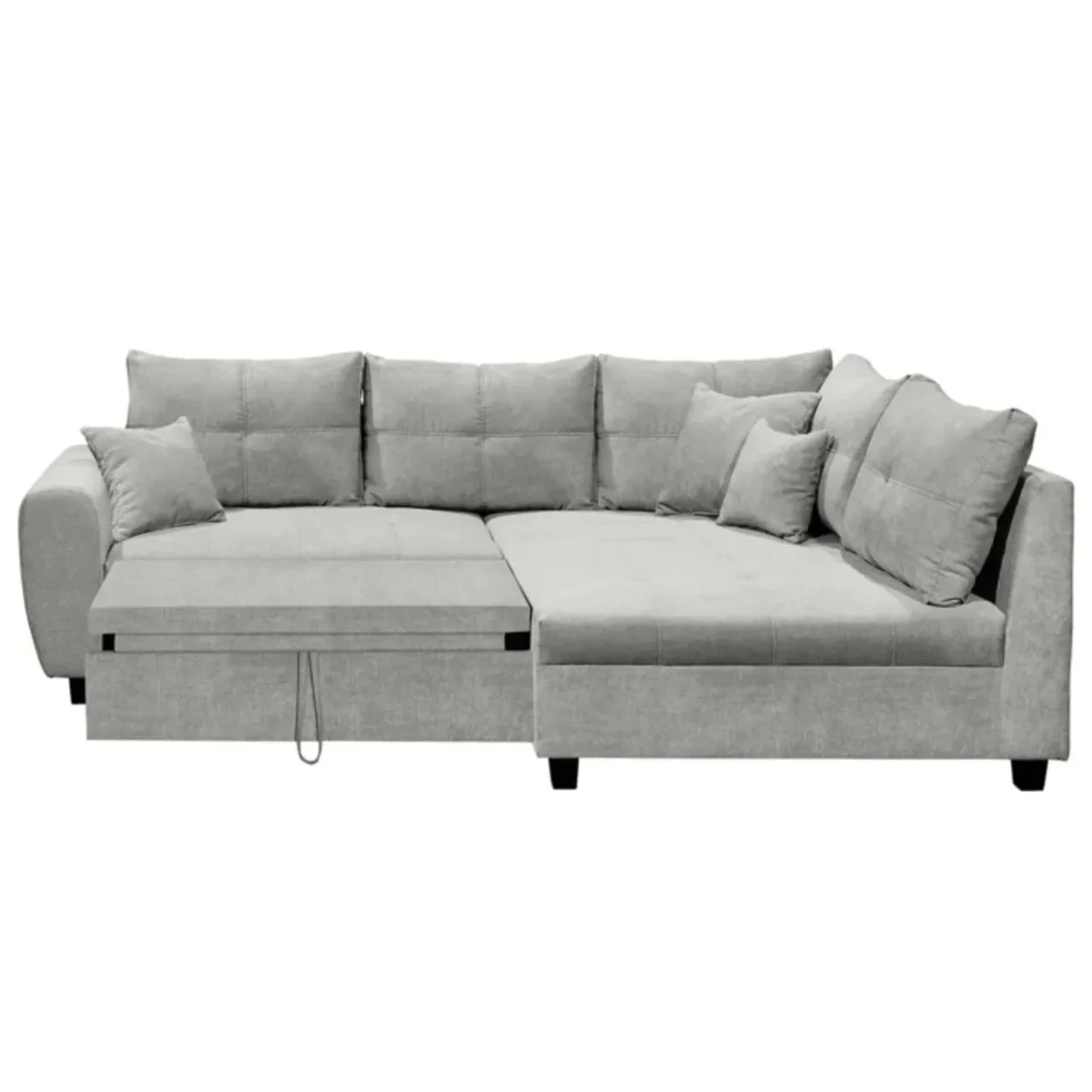 Coltar extensibil dreapta 248x87x176cm Lea Silver 3 locuri