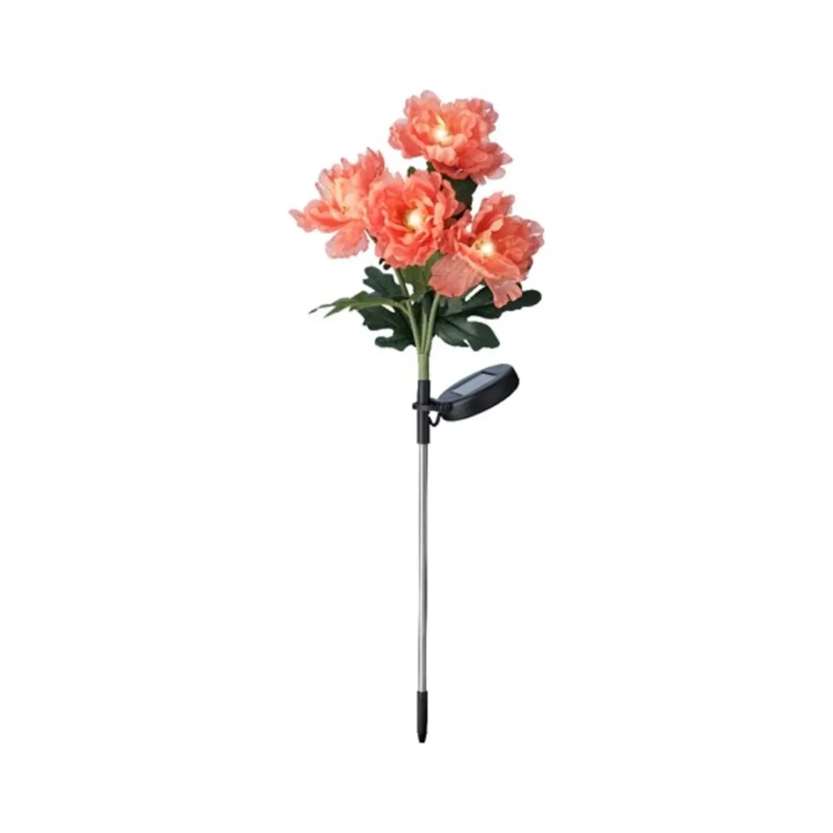 Lampa de gradina Flower Lumineo 25x20x63cm 4 led-uri Portocaliu