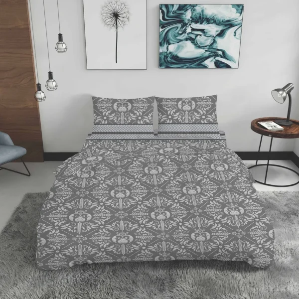 Lenjerie king size Bedora Wol bumbac satinat 4 piese