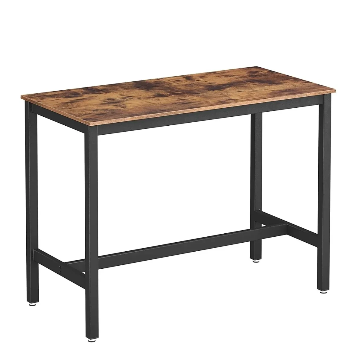 Masa de bar Vasagle 120x60x90cm fier/PAL maro rustic