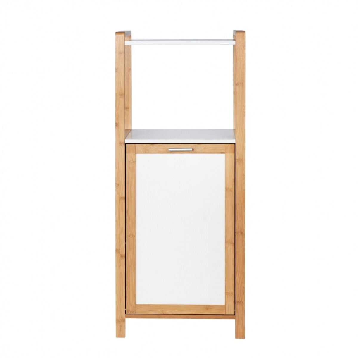 Organizator si cos rufe 2 in 1 Finja Wenko 40x95x30cm bambus alb/natur