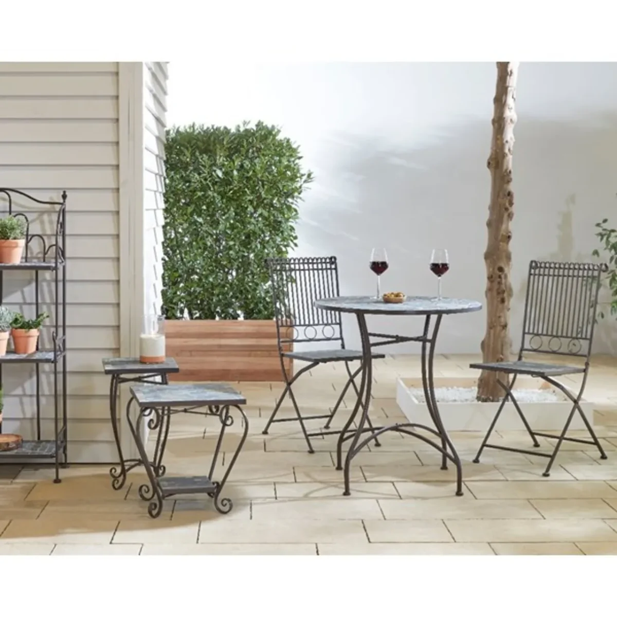 Scaun pentru gradina Stuttgart Mosaic Decoris 50x39x92cm