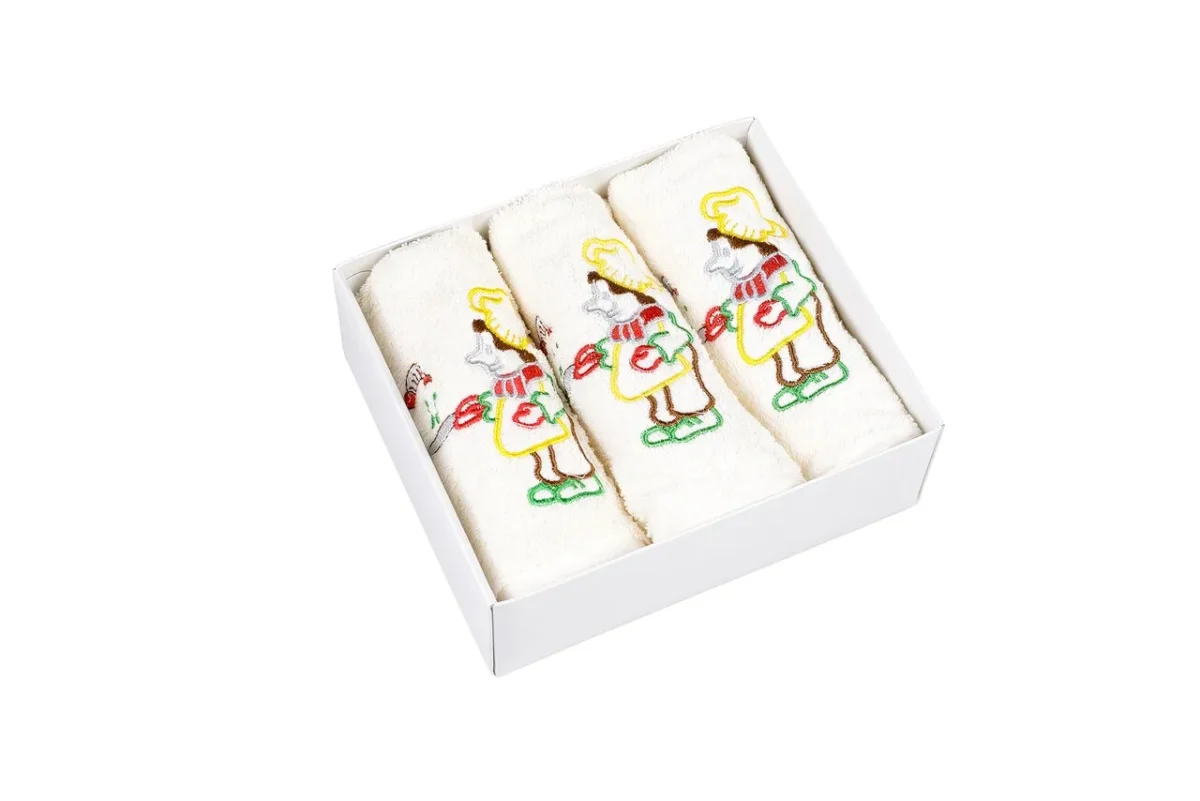 Set 3 prosoape de bucătărie Bedora Bake a Cake 30x50cm 100% bumbac