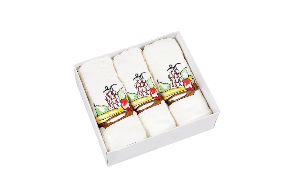 Set 3 prosoape de bucătărie Bedora Fresh fruits 30x50cm 100% bumbac