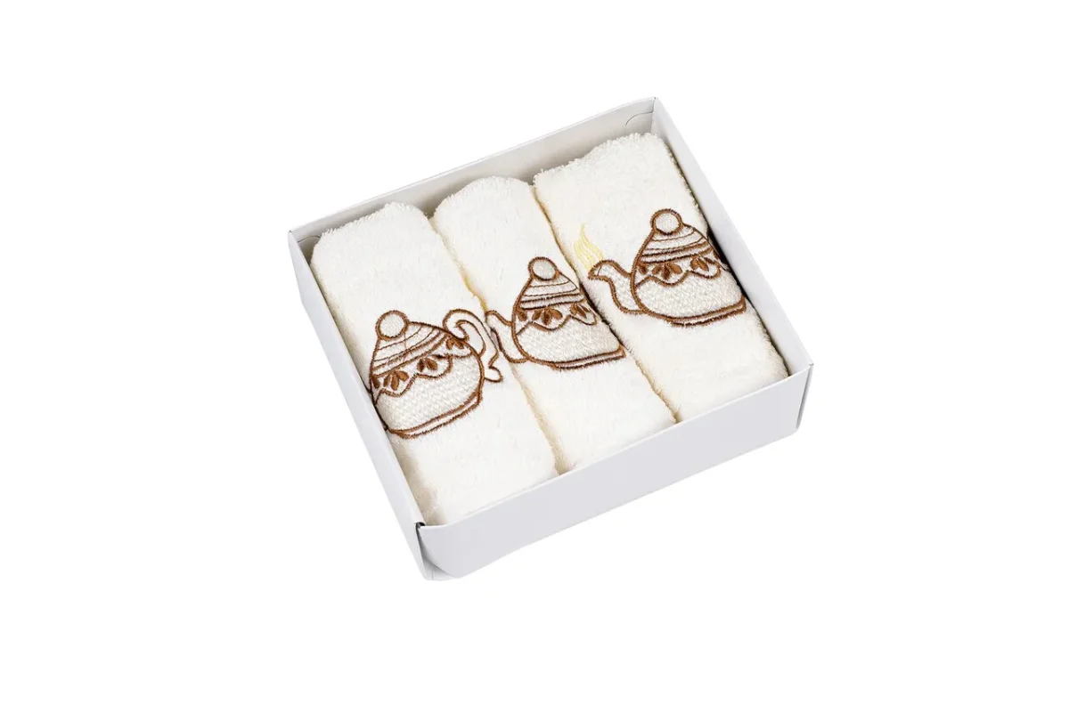 Set 3 prosoape de bucătărie Bedora Kettle 30x50cm 100% bumbac