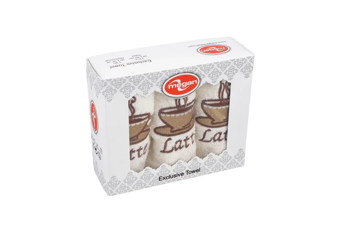 Set 3 prosoape de bucătărie Bedora Latte 30x50cm 100% bumbac