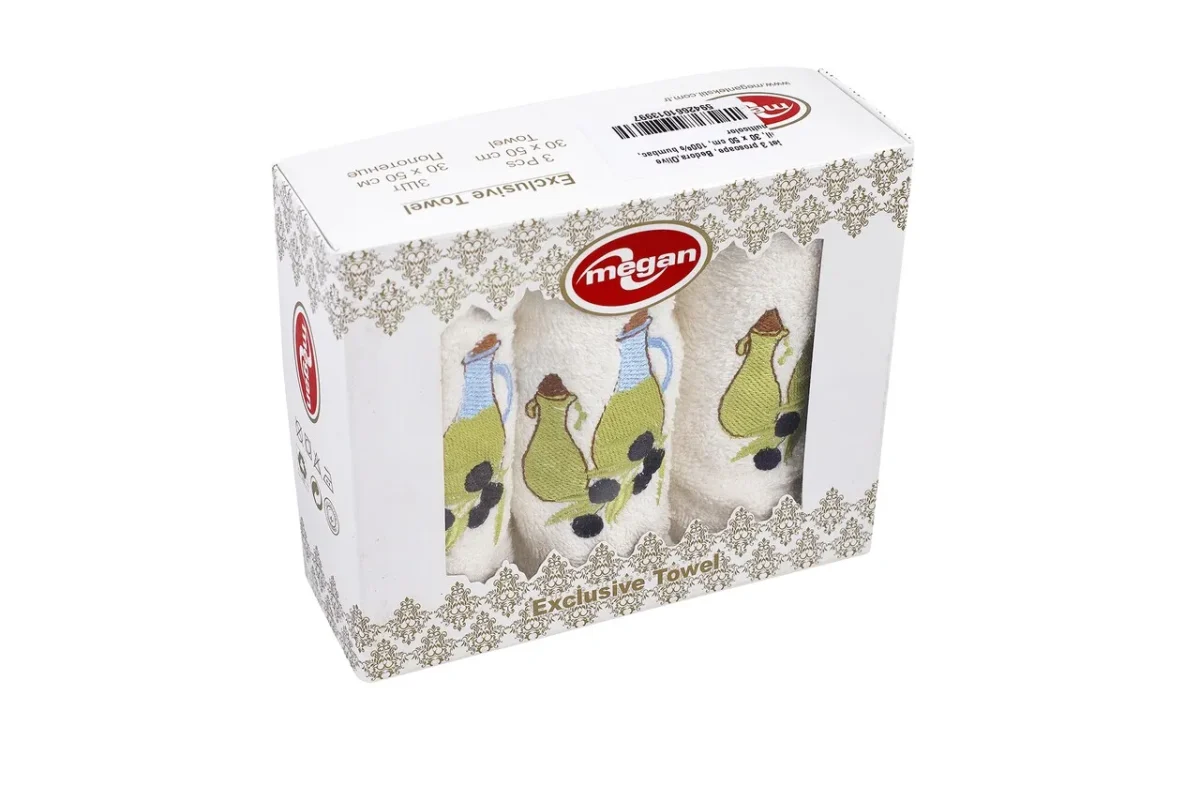 Set 3 prosoape de bucătărie Bedora Olive oil 30x50cm 100% bumbac