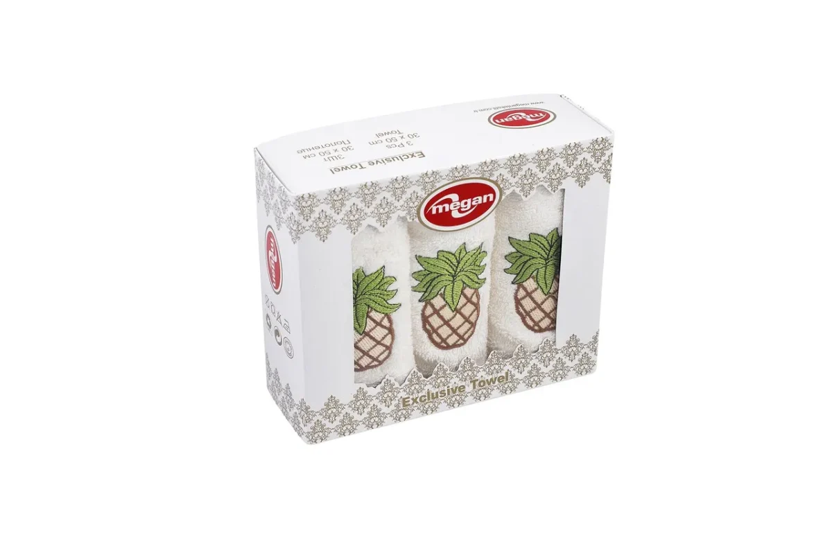 Set 3 prosoape de bucătărie Bedora Pineapple 30x50cm 100% bumbac