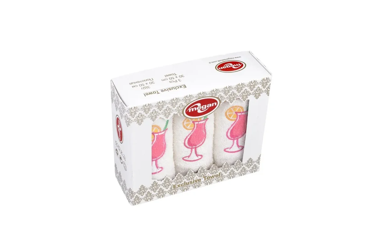 Set 3 prosoape de bucătărie Bedora Pink Lemonade 30x50cm 100% bumbac