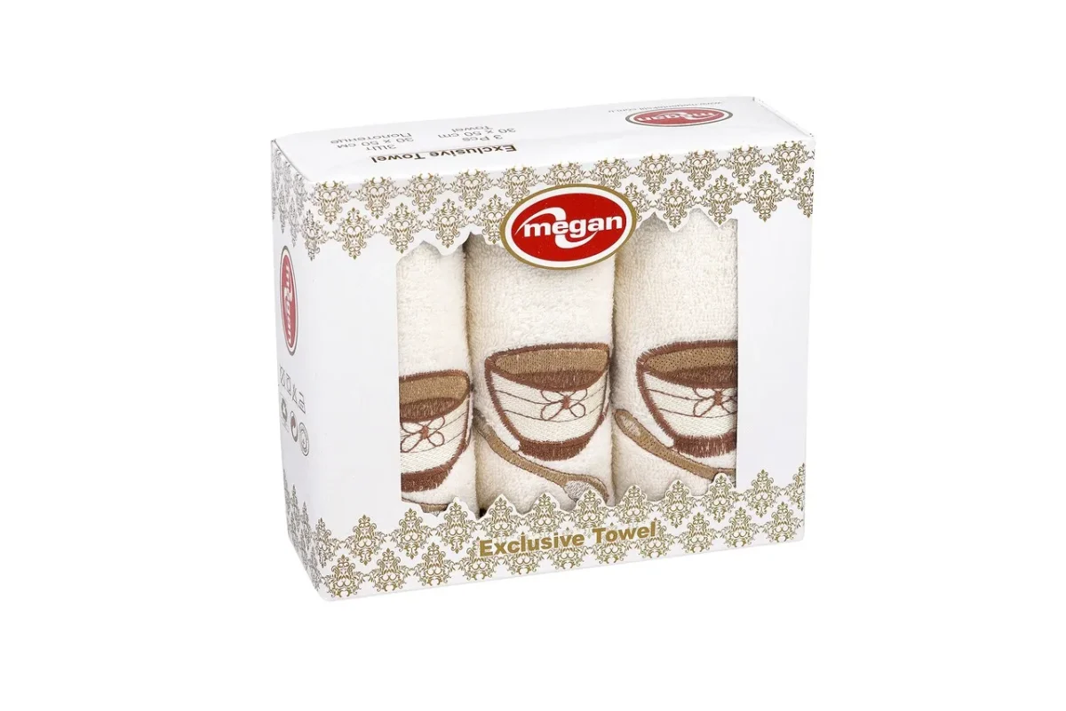 Set 3 prosoape de bucătărie Bedora Sweet Coffee 30x50cm 100% bumbac