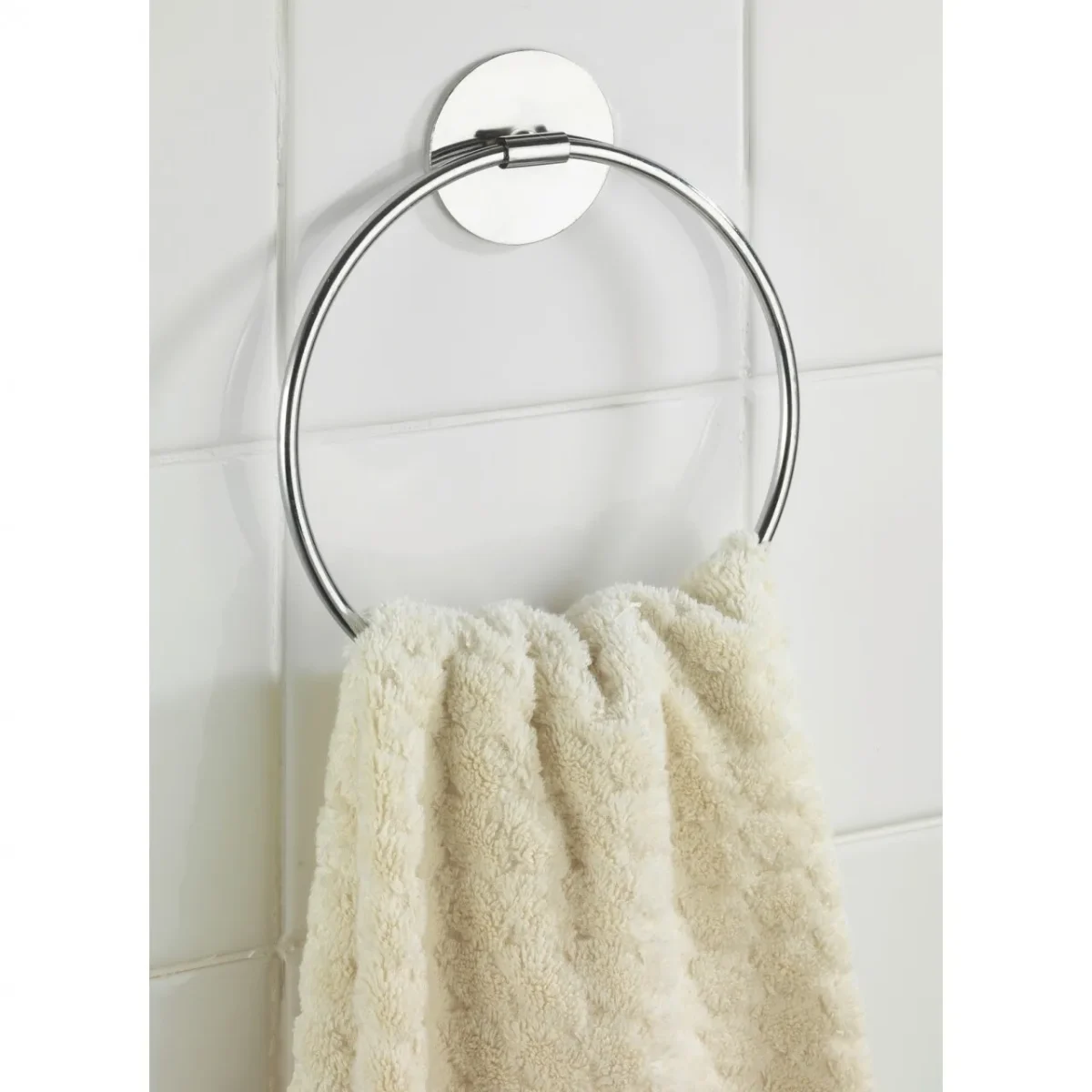 Suport prosoape Wenko Ring Turbo-Loc® Wenko 19.5x17cm inox