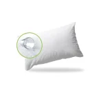 Protectie perna cu fermoar impermeabila 50x70cm Alb