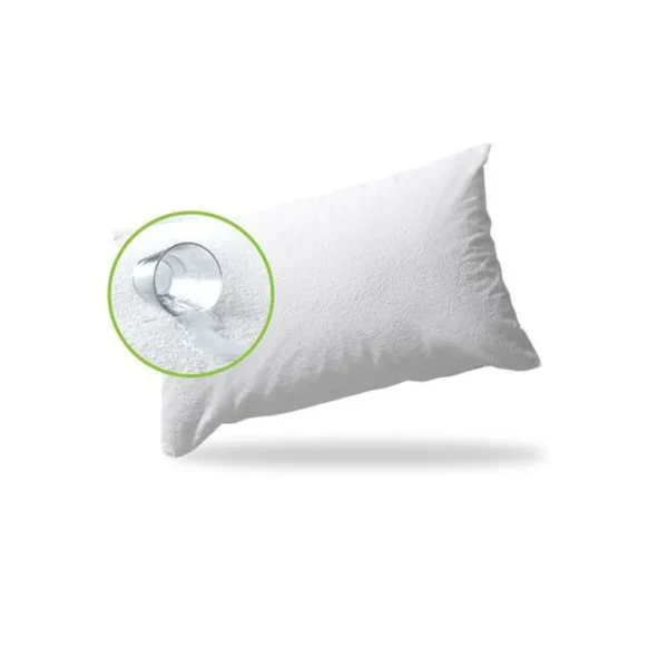 Protectie perna cu fermoar impermeabila 50x70cm Alb