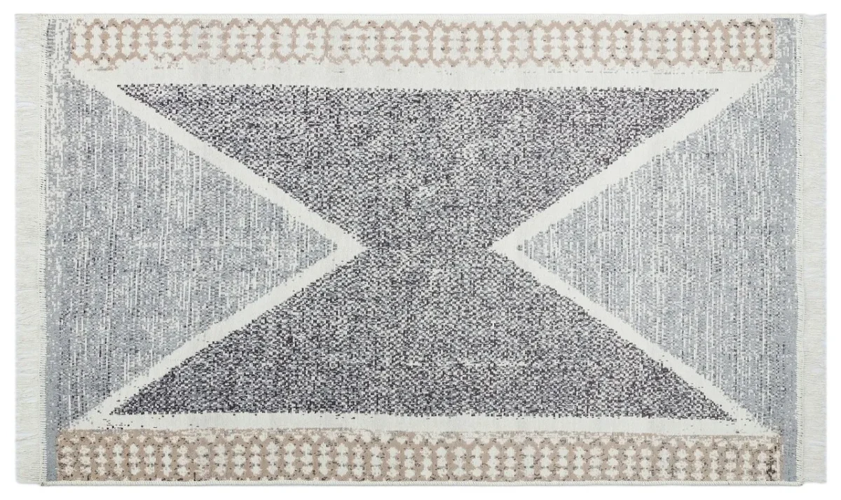 Covor Eko rezistent, AR 02 - Grey, 80x150 cm, 100% bumbac, 80 x 150 cm