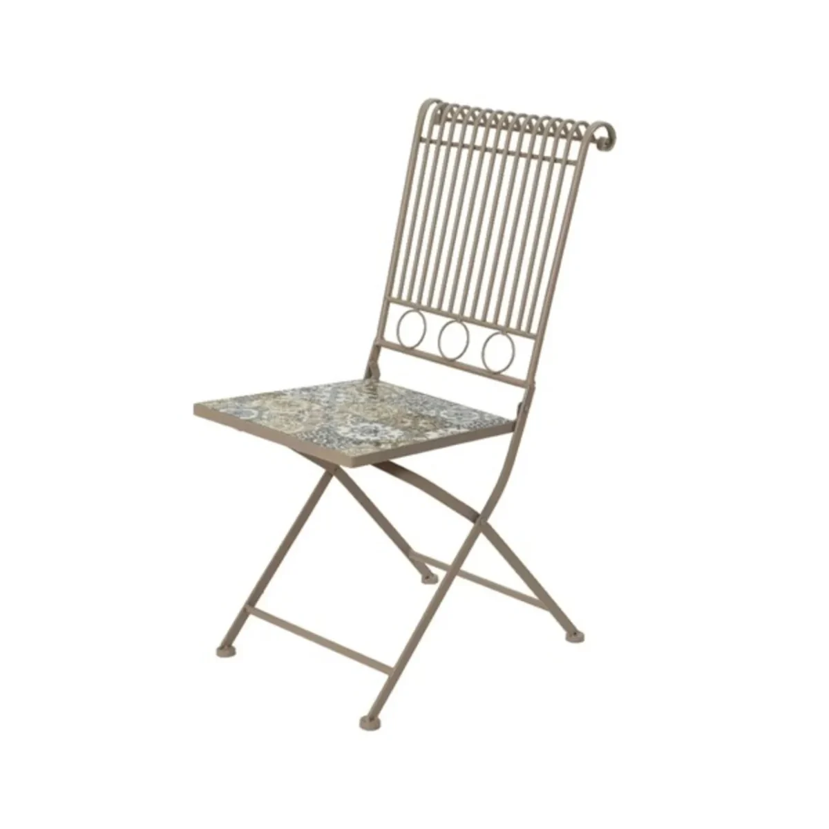 Scaun pentru gradina Toulouse Mosaic Decoris 45x38x90cm