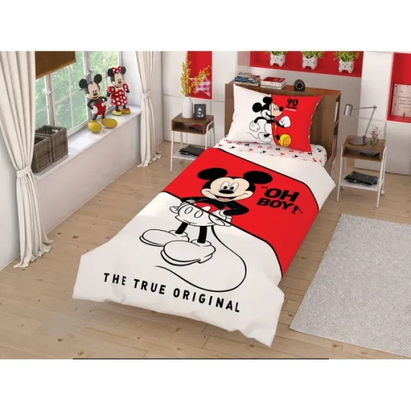 Lenjerie TAC Disney pentru copii 100% bumbac Mickey 90 "Oh Boy!"