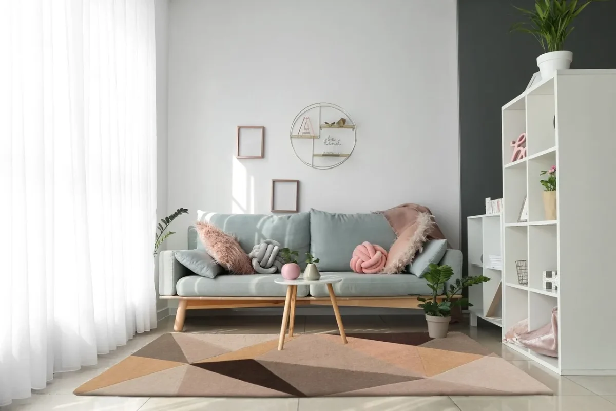 Covor Frame Bedora 160x230cm 100% lana multicolor finisat manual