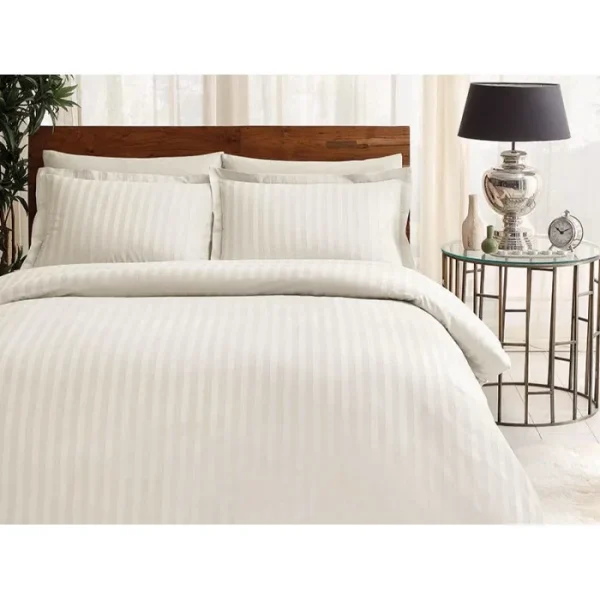 Lenjerie TAC King Size Jacqard Place Crem