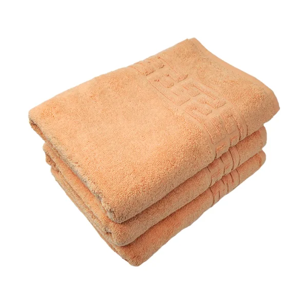 Set 3 Prosoape 70×130 cm Bumbac 500 gr/mp Greek Border Peach