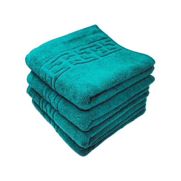 Set 4 Prosoape 50x90 cm Bumbac 500 gr/mp Greek Border Green Dark
