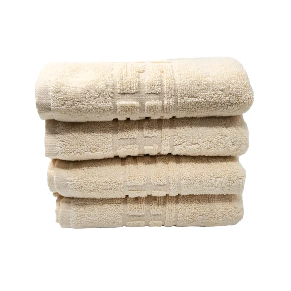 Set 4 Prosoape 50x90 cm Bumbac 500 gr/mp Greek Border Ivory