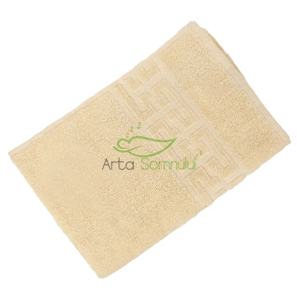 Prosop Bumbac Greek Border Ivory 50×90cm
