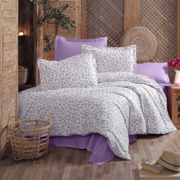 Lenjerie pat Ranforce Pucioasa 100% bumbac LRP35