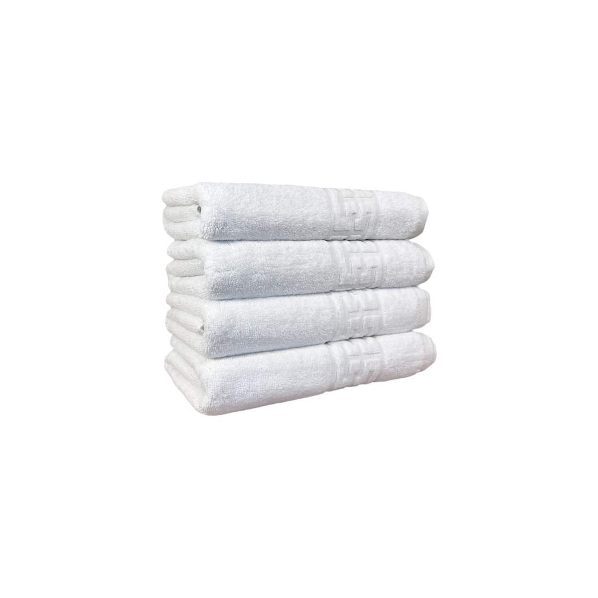 Set 4 Prosoape hoteliere 50x90cm bumbac pakistanez 500 g/mp greek border