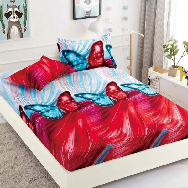 Husa de pat cu elastic 180×200 Finet + 2 fete perna JHPE180E49
