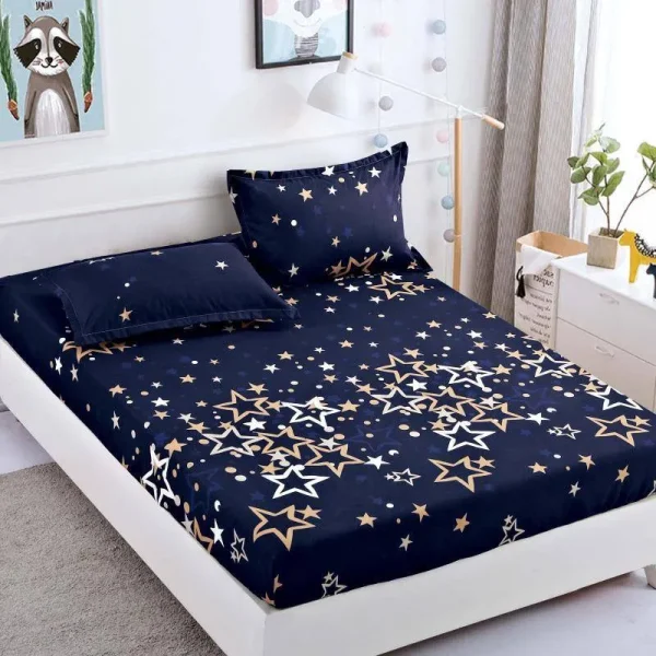 Husa de pat cu elastic 180×200 Finet + 2 fete perna JHPE180E50