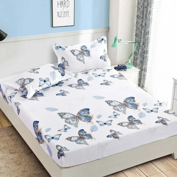 Husa de pat cu elastic 180×200 Finet + 2 fete perna JHPE180E51