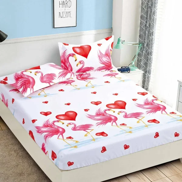 Husa de pat cu elastic 180×200 Finet + 2 fete perna JHPE180E53