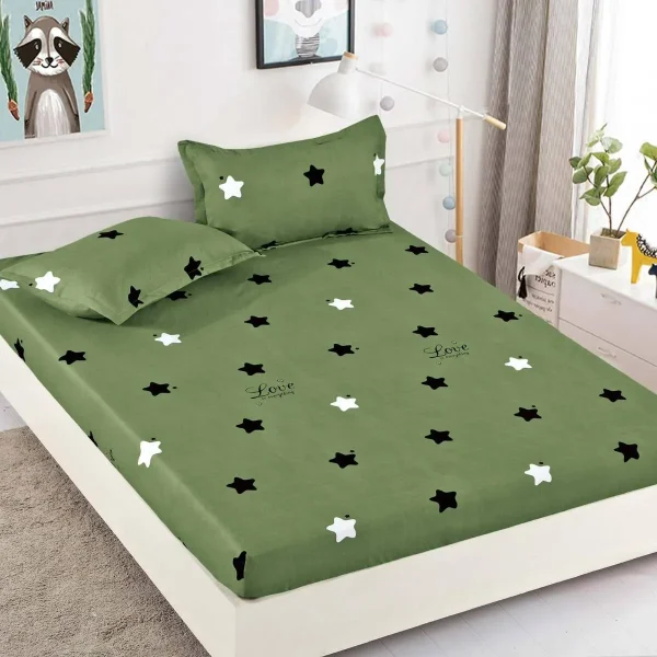 Husa de pat cu elastic 180×200 Finet + 2 fete perna JHPE180E55