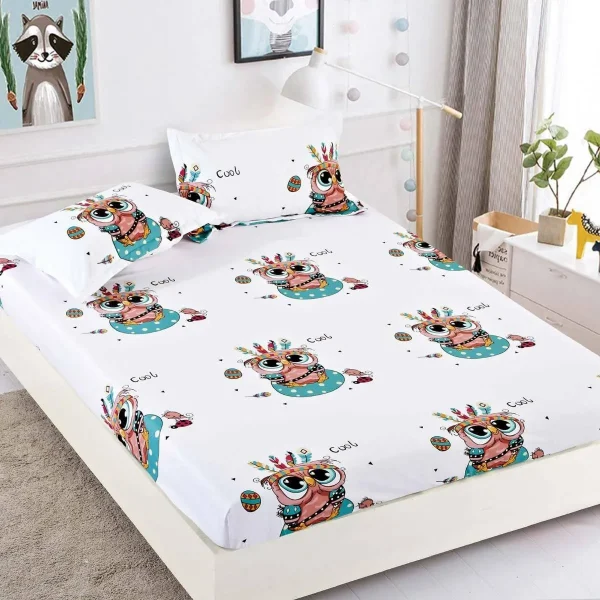 Husa de pat cu elastic 180×200 Finet + 2 fete perna JHPE180E56