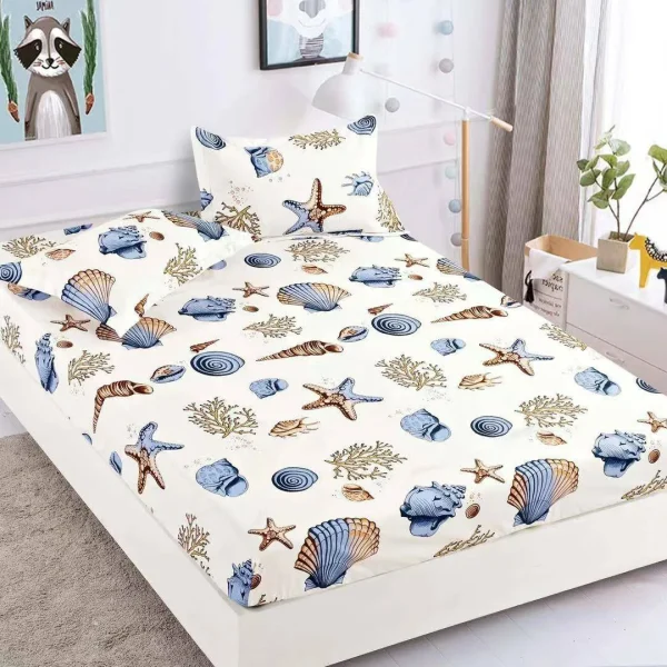 Husa de pat cu elastic 180×200 Finet + 2 fete perna JHPE180E58