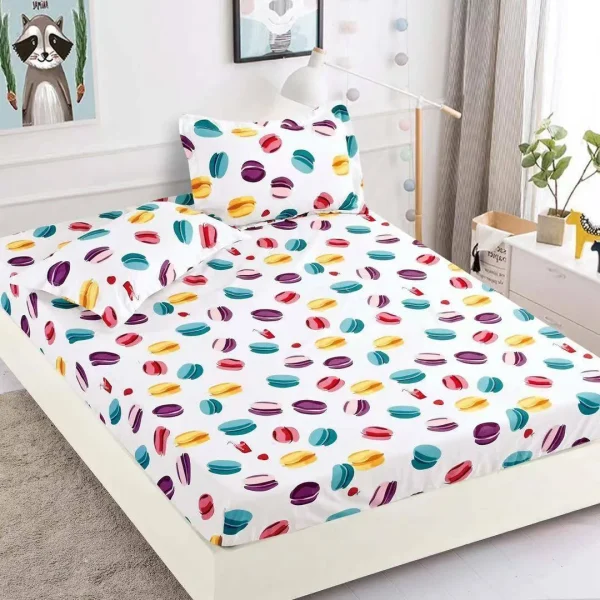 Husa de pat cu elastic 180×200 Finet + 2 fete perna JHPE180E59