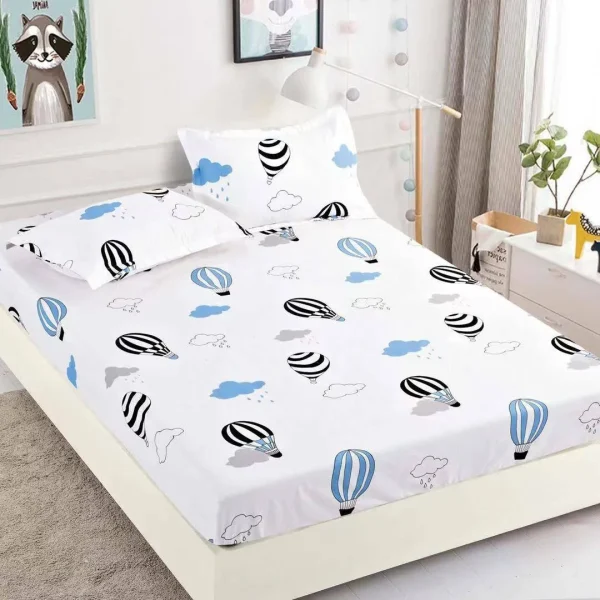 Husa de pat cu elastic 180×200 Finet + 2 fete perna JHPE180E61
