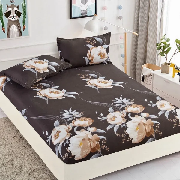 Husa de pat cu elastic 180x200 Finet + 2 fete perna JHPE180E14
