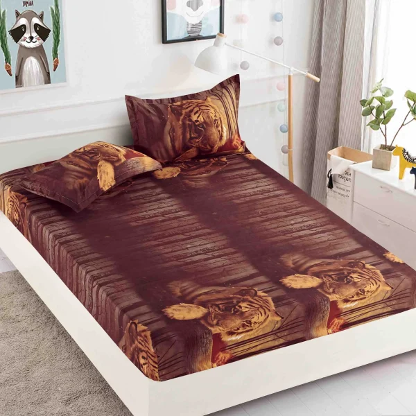 Husa de pat cu elastic 180x200 Finet + 2 fete perna JHPE180E22