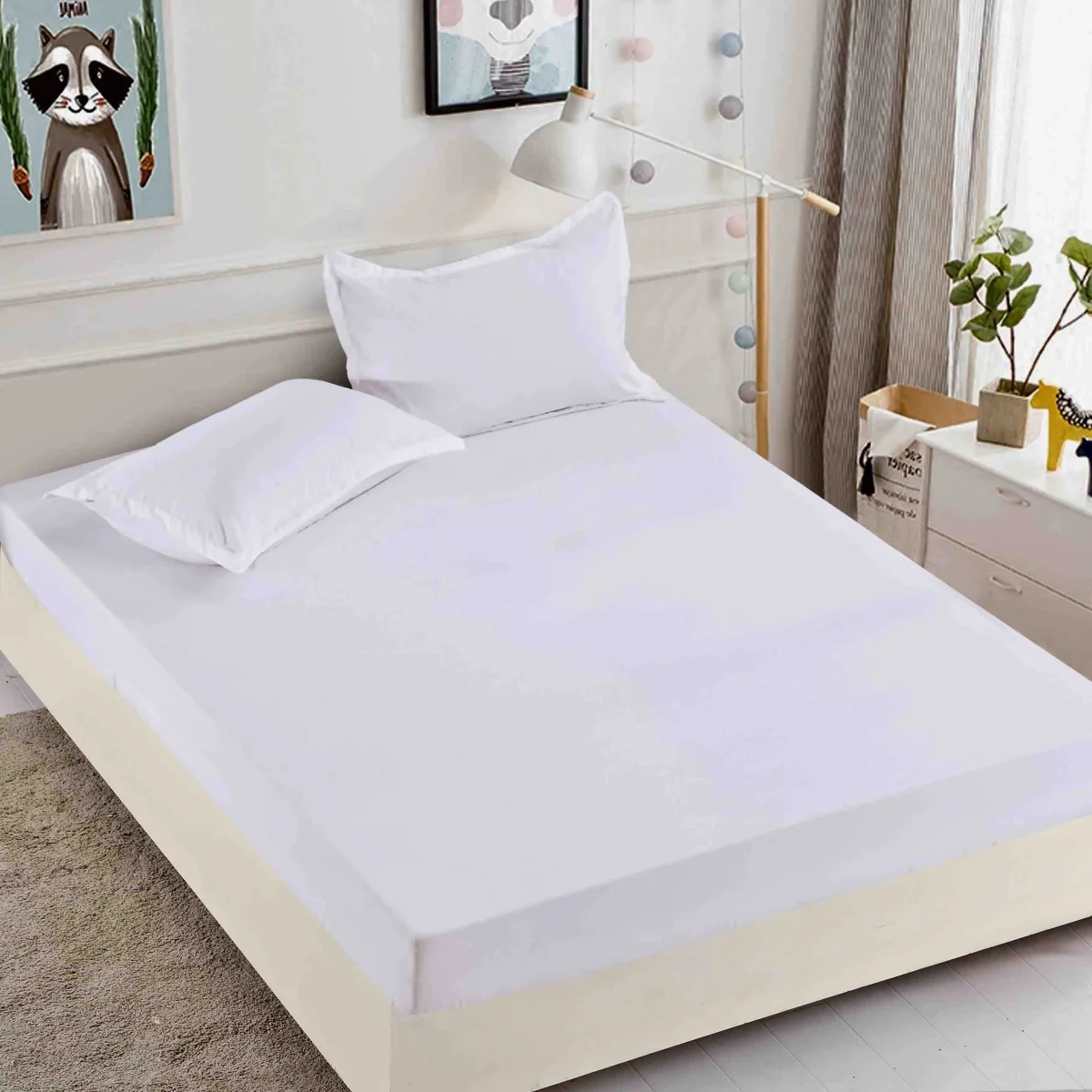 Husa de pat cu elastic 180x200 Finet + 2 fete perna JHPE180E41