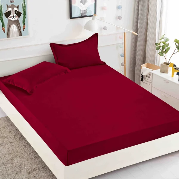 Husa de pat cu elastic 180x200 Finet + 2 fete perna JHPE180E44
