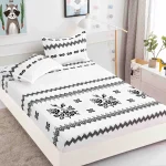 Husa de pat cu elastic 180x200 Finet + 2 fete perna JHPE180E32