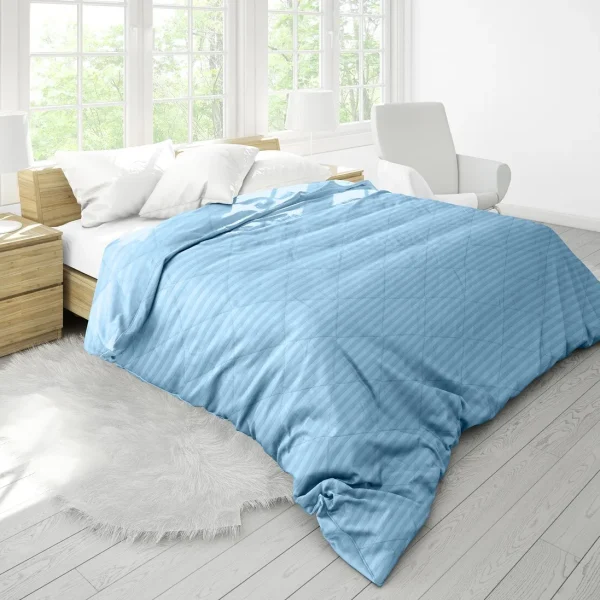 Pilota 140x200 cm Damasc Bleu Ciel umplutura bambus 300 g/mp