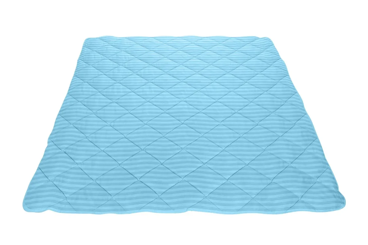 Pilota 200x220 cm Damasc Bleu Ciel umplutura lana 300 g/mp