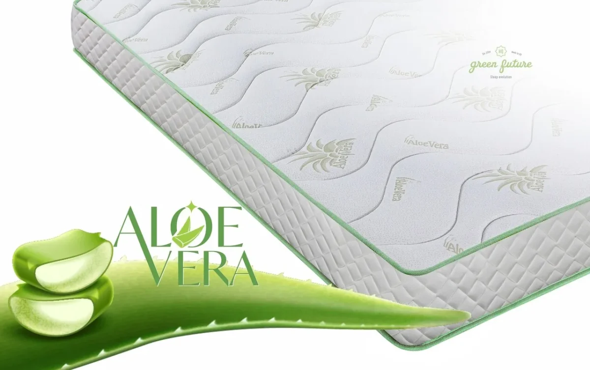 Saltea Aloe Vera 90x200cm Memory Pocket 7 zone Super Ortopedica Anatomica
