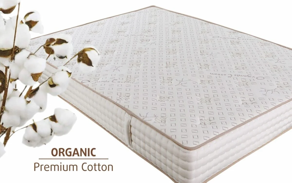 Saltea Premium 140x190 cm Organic Cotton Pocket Memory 7 Zone de Confort