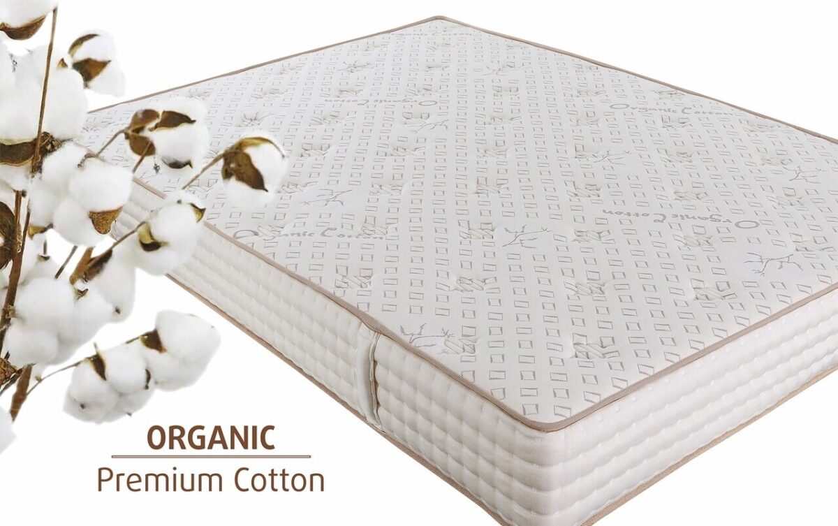 Saltea Premium 160x190 cm Organic Cotton Pocket Memory 7 Zone de Confort