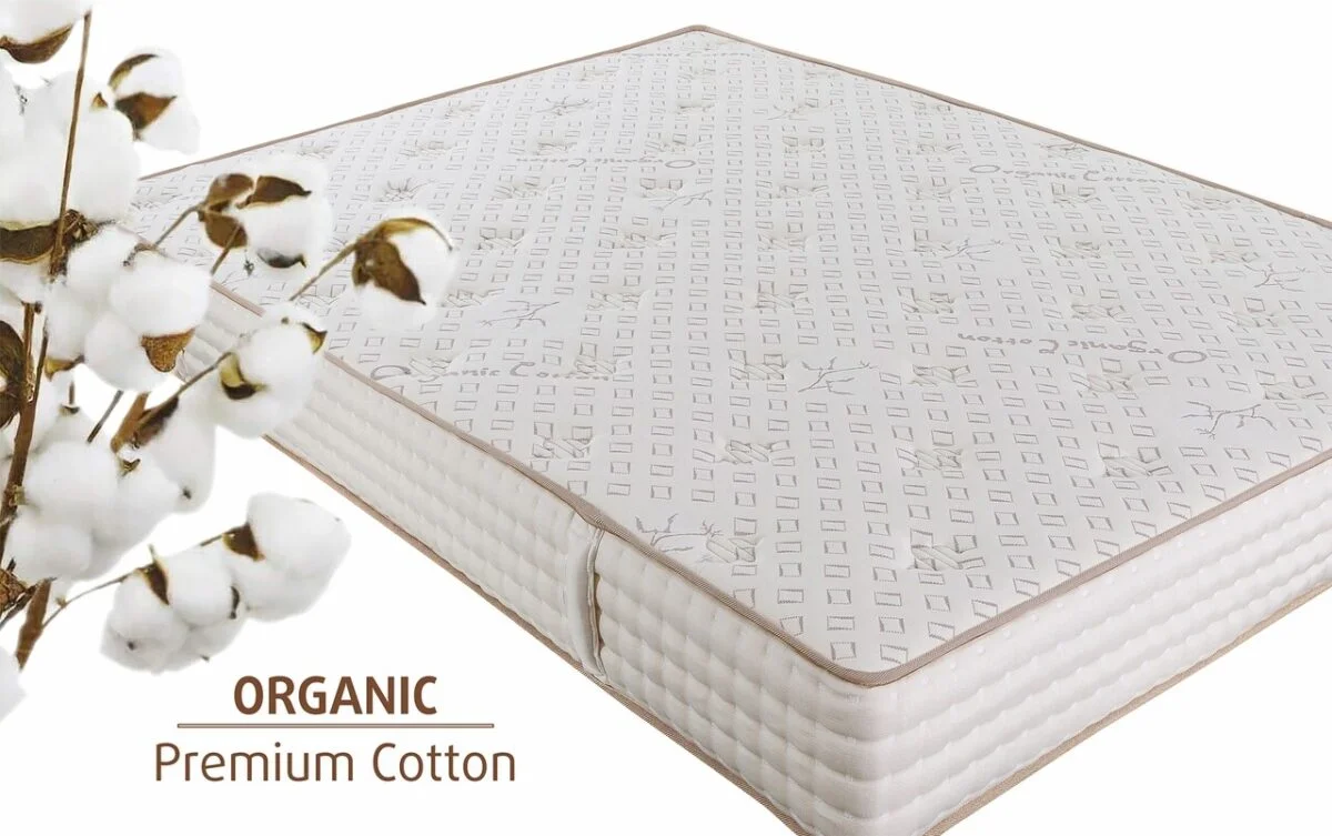 Saltea Premium 180x200 cm Organic Cotton Pocket Memory 7 Zone de Confort