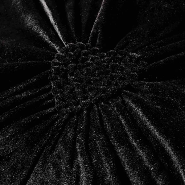 Lenjerie dublă din catifea cu broderie Deluxe Negru JLCD-Negru
