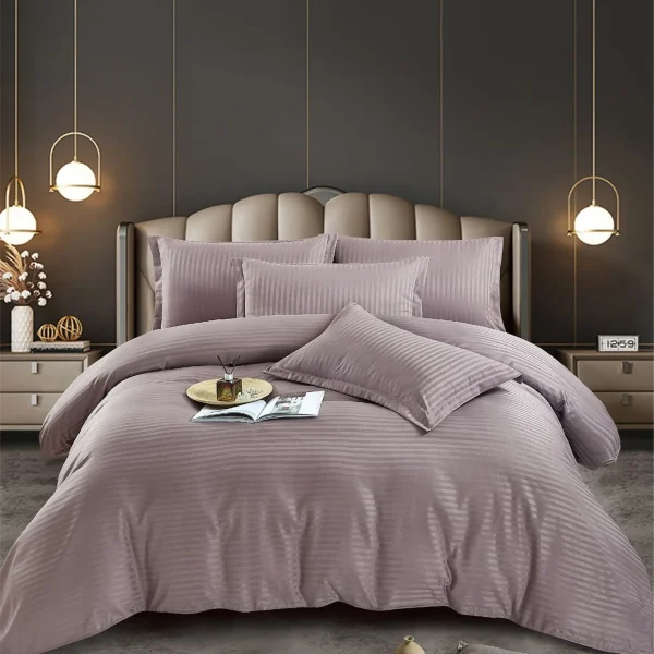 Lenjerie king size cu elastic Damasc Finet 6 piese Empress